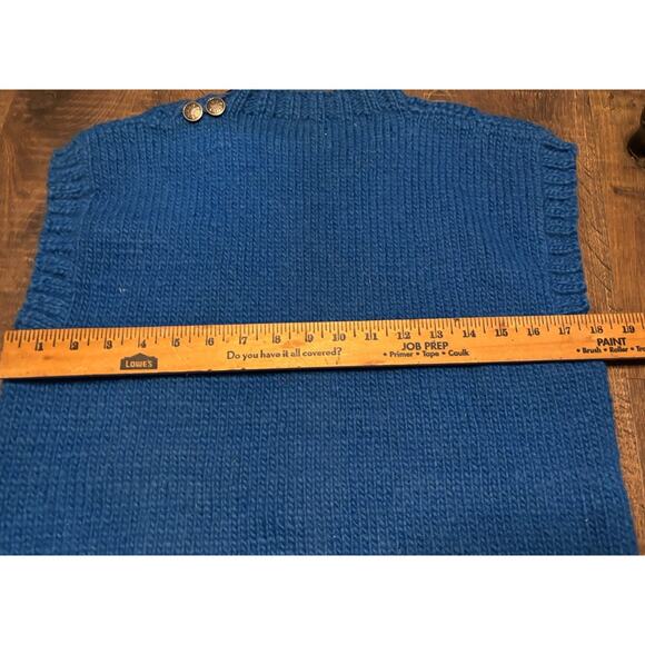 Vintage RL 83 Great Britain Hand knitted Ski Vest Wool - Picture 8 of 10